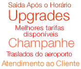 Late-Checkouts, Upgrades, Melhores Tarifas Disponíveis, Champanhe, Traslado do Aeroporto, Atendimento ao Cliente